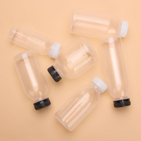 맞춤형 OEM ODM 투명 식품 등급 PP 플라스틱 물병 원형 주스 음료병 (뚜껑 포함) 300ml