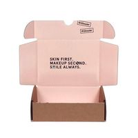 Boîte rectangulaire en carton ondulé, impression couleur personnalisée, écologique, pour biscuits, desserts, gâteaux, à emporter