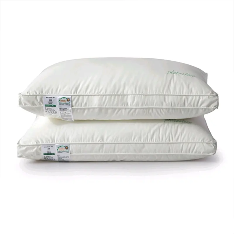 5 Star Hotel Sleeping Pillow 100% Polyester Hotel Pillow Size Fibre Filling weight
