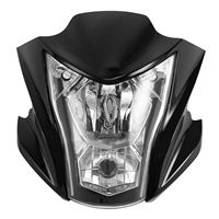 Carénage de phare avant noir adapté à Kawasaki ER6N ER-6N 2012-2015