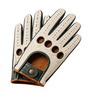 Guantes de Conducción de Cuero Genuino al por Mayor, Unisex, Táctiles, Térmicos, Transpirables, Antideslizantes, Largos hasta la Muñeca, para Invierno, Auto y Motocicleta - Product Image 1