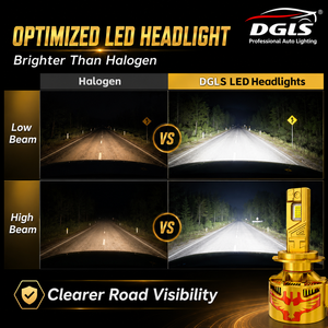 Ampoules de phare <span class=keywords><strong>LED</strong></span> DGLS D45 haute puissance 450W 45000LM, puce CSP 5080, H4 H7 H11, blanc froid 6500K, sans erreur Canbus, pour <span class=keywords><strong>voiture</strong></span> - Product Image 3