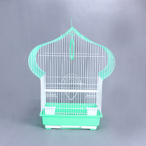 Tel metal küçük kuş kafesi pet papağan kafesi küçük süs kuş kafesi - Product Image 3