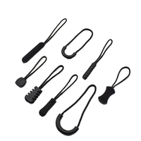 Tirettes de fermeture éclair en PVC souple, caoutchouc, plastique et silicone, colorées, personnalisables rapidement par le fabricant, pour vêtements