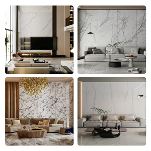 Piastrelle di Lusso in Ceramica Lucida Antiscivolo Serie Source-factory 1200x3000x9mm per Interni, Pannello per Sfondo TV, Rivestimento Murale per Soggiorno - Product Image 2