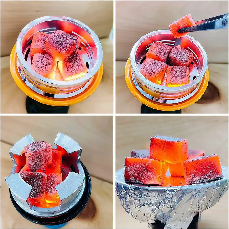 Индивидуальная упаковка, уголь для кальяна из углеродного кокосового скорлупы, длительный уголь для кальяна, уголь для кальяна