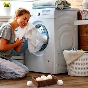 Juego <span class=keywords><strong>de</strong></span> bolas <span class=keywords><strong>de</strong></span> lana para secador <span class=keywords><strong>de</strong></span> ropa, juego <span class=keywords><strong>de</strong></span> bolas <span class=keywords><strong>de</strong></span> secado rápido reutilizables <span class=keywords><strong>de</strong></span> 7cm para lavado <span class=keywords><strong>de</strong></span> ropa, 6 unidades, hecho a mano, modelo Nz - Product Image 5