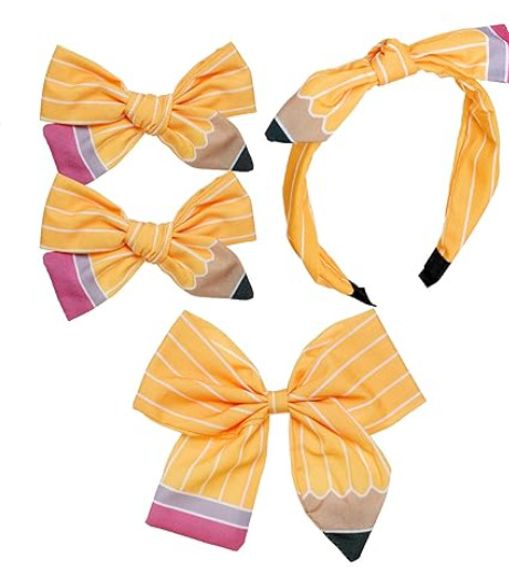 Jaune (Pinces à Cheveux Bandeau 4Pcs/Set)