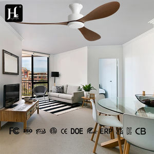 <b>LED</b> <b>ceiling</b> <b>fan</b> with <b>lights</b>, 3 solid wood blades, 6-speed variable, remote control - perfect for dining areas and living rooms - Product Image 3