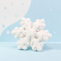Nouveau produit tendance TikTok : Peluche flocon de neige personnalisée mignonne