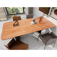 Planche en céramique + Table à manger Table basse Mur de fond Surface mate Antidérapant Escalier Sol Salon Utilisation en extérieur
