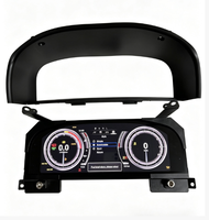 Yuefu 12.3" HD LCD Digital Dashboard Gauge Cluster dengan TPMS Hitam Garansi 1 Tahun untuk Toyota Land Cruiser LC100 2003-2009