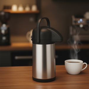 Stainless Steel Pump Jug 2.2 L With Handle For <b>Hot</b> Beverage Serving - Product Image 3