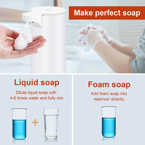 Distributeur de savon liquide numérique pour salle de bain et cuisine, distributeur automatique de savon en mousse avec capteur, 420 ml, sans contact avec écran - Product Image 3