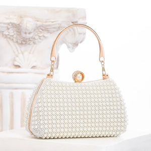 Dropshipping Shopify moda perla bolsos de noche estilo único celebridad embrague bolsos de hombro a granel al por mayor stock listo - Product Image 1