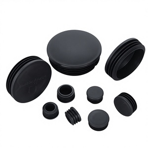 <span class=keywords><strong>Bouchon</strong></span> circulaire en acier inoxydable noir/blanc pour pieds de table/<span class=keywords><strong>chaise</strong></span>, embout de tuyau, capuchon d'étanchéité anti-poussière, <span class=keywords><strong>bouchon</strong></span> interne - Product Image 1