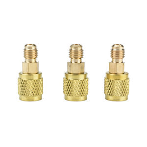 EHPON All Copper R410 Air Conditioning Fitting 7.5mm Threaded Connector For Cooling Refrigerant <b>Charging</b> - Product Image 2