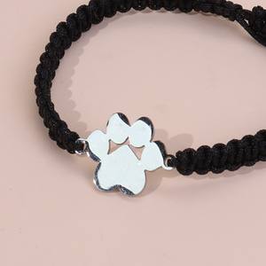 Brazalete de Acero Inoxidable con Diseño de Terylene Tejido, Moderno y Elegante, Regalo Unisex Perfecto para Amantes de Mascotas y <span class=keywords><strong>Almas</strong></span> Espirituales - Product Image 4