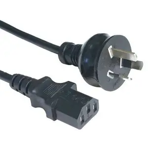 YUYAO,ZHENJIA,Manufacturer of High-quality 4ft10A 250V Au 3pin SAA Approved Australia standard to C13 female power plug