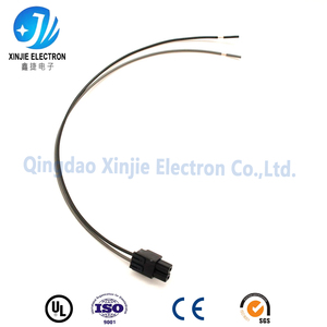 Conector de Plástico Preto de 2 Pinos, Cabo Elétrico com Terminais Não Isolados para Fonte de Alimentação e Eletrodomésticos - Product Image 3