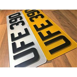 Placa de Matrícula de Acrílico Resistente para Vehículos - Product Image 5