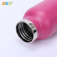 Bouteille isotherme portable en métal de 600 ml, personnalisable avec logo, anti-fuite, pour sport, extérieur, souvenir, cadeau