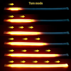 Bande lumineuse LED ultra-fine 12V 30cm 45cm 60cm à démarrage dynamique, feux de jour DRL, clignotants pour <span class=keywords><strong>auto</strong></span> et moto, blanc, jaune, bleu glacé, rouge - Product Image 6