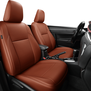 Coprisedili Auto in Vera Pelle di Lusso su Misura Adatti per Modelli <span class=keywords><strong>Toyota</strong></span> <span class=keywords><strong>Corolla</strong></span>, Copertura per Sedili Anteriori e Posteriori - Product Image 1
