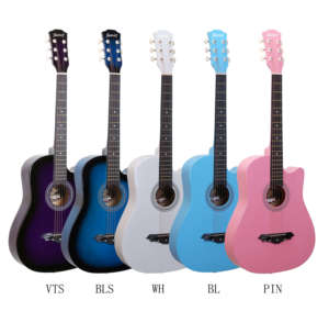<span class=keywords><strong>Guitarra</strong></span> Acústica de 38 Pulgadas Más Vendida en la Tienda en Línea, Logotipo Personalizado al por Mayor a Precio Económico, 6 Cuerdas de Acero <span class=keywords><strong>para</strong></span> <span class=keywords><strong>Principiantes</strong></span> - Product Image 2