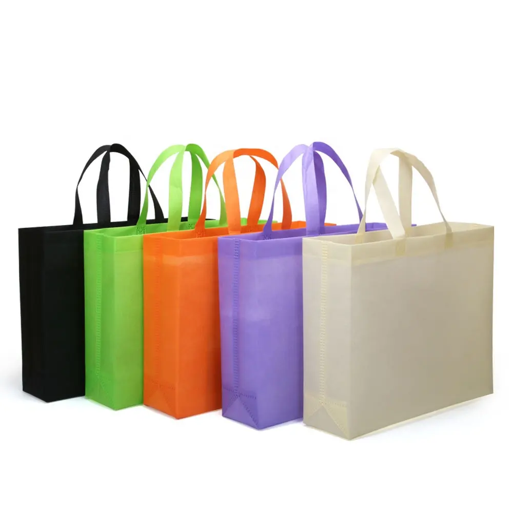 Prix bon marché sac à provisions non tissé fabricant sacs fourre-tout en tissu de polypropylène sacs écologiques en polypropylène sacs non tissés avec logo