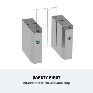 Metro İstasyonları, Havaalanları ve Toplu Taşıma Erişim Kontrolü için Yüksek Güvenlikli Ücret Kaçırma Önleyici Kayar Bariyer Kapısı - Product Image 3