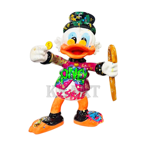 Sợi thủy tinh graffiti điêu khắc mỏ lớn vịt bức tượng nhựa thủ công sơn nghệ thuật thư viện ảnh nhà sân sảnh trang trí - Product Image 4