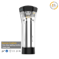 Lampe de camping tactique multifonctionnelle, lampe torche portable, longue durée de vie de la batterie, étiquette personnalisée prise en charge, directement de l'usine