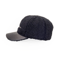 Gorras de béisbol de lana de cordero de 6 paneles al por mayor gorra deportiva de lana de peluche ajustable sombrero de invierno para mujeres y hombres