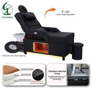 Jincheng Salon Keramik Waschbecken <span class=keywords><strong>Shampoo</strong></span> Thai Massage <span class=keywords><strong>Shampoo</strong></span> Pediküre Stuhl Japanisches Kopf Spa Bett - Product Image 5