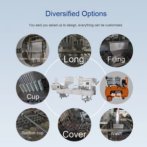 Tự động điền và cốc niêm phong máy cho nước giải khát cho trà sữa và nước sốt pho mát tính năng tẩy trống và niêm phong chức năng - Product Image 2