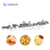 Automatische bananenchipslijn 220V 304 roestvrij staal Hoge efficiëntie 1,5 kW Multifunctionele snijmachine