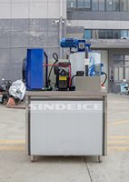 Offre Spéciale : Machine à Glaçons Commerciale à Flocons de 300 kg avec Bac à Glaçons, Machine à Glaçons Automatique pour Marché de Fruits de Mer, Restaurant, Conservation des Aliments Frais