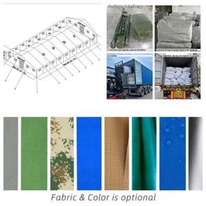 Best Heavy Duty Four-Season Double Layer Canvas Steel A-<b>Frame</b> Tent 10x20 Waterproof Durable for Base (Milita-surplus - Product Image 5