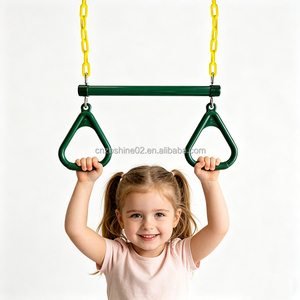Ensemble de cordes réglables Zoshine, balançoire trapèze, barre en plastique, <span class=keywords><strong>anneaux</strong></span> de gymnastique pour enfants, utilisation en extérieur et en maternelle - Product Image 1