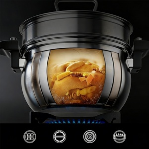 <span class=keywords><strong>Olla</strong></span> <span class=keywords><strong>a</strong></span> <span class=keywords><strong>Presión</strong></span> Multifuncional de Acero Inoxidable Triple de 26 cm y 7 L, Antiadherente, de Alta Calidad, para el Hogar, Venta al por Mayor - Product Image 2