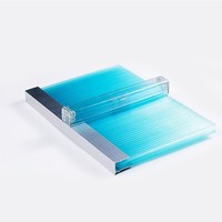 Panneau de connexion en polycarbonate alvéolaire en U moderne pour abri de voiture, revêtement UV 6mm/8mm/10mm pour hôtels