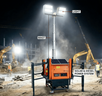 Sistema de Cámara de Seguridad Inalámbrica con Tarjeta SIM 4G - Torre CCTV Autoinstalable para Monitoreo de Eventos Temporales y Sitios Exteriores