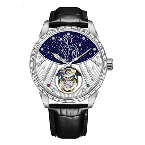 Orologi da Polso Meccanici Automatici di Lusso OEM/ODM con Tourbillon Volante, Serie 12 Segni Zodiacali, Luminosi e Impermeabili - Product Image 1