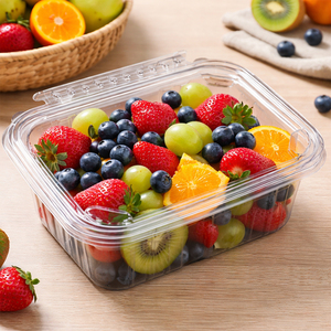 Emballage en blister en PET recyclé personnalisé, boîte en plastique écologique, couvercle pour sushi, chewing-gum, jus, présentoir transparent - Product Image 2