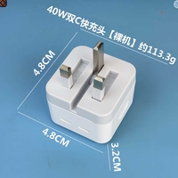 Chargeur rapide PD 35W à prix d'usine, prise US EU UK, double USB C, chargeur super rapide pour iPhone 17 16 15 14