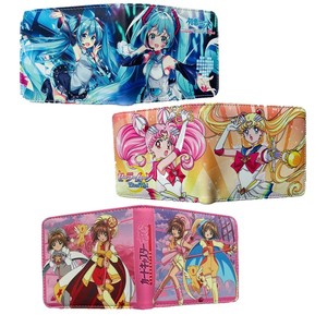 31 styles de porte-monnaie et porte-cartes anime Sailor Moon Card Captor Sakura <span class=keywords><strong>Re</strong></span> <span class=keywords><strong>Zero</strong></span> Rem, portefeuilles pliables en PU pour hommes et femmes - Product Image 1