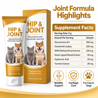 Formule Avancée pour Articulations d'Animaux de Compagnie : Gel Soin des Hanches et Articulations avec Acide Hyaluronique, MSM et Glucosamine pour Chiens et Chats Actifs
