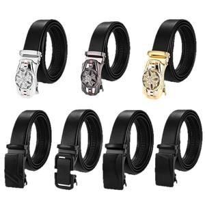 Ceinture de costume formelle pour homme en alliage chanceux avec boucle automatique rotative et logo personnalisé - Product Image 5