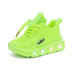 New Children Mesh Sports Shoes Illuminated Sports Shoes 1-6 Year Old Children Spring and Autumn Comfortable Casual Shoes